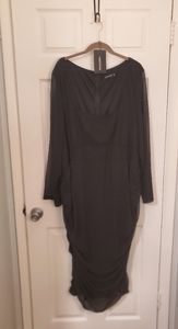 Black Ruched Dress